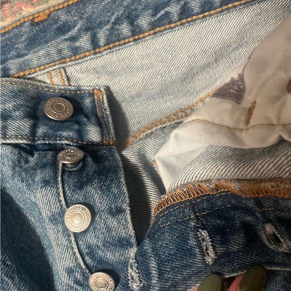 Levi's 501 Straight Leg Logo Tape Jean - Picture 10 of 12